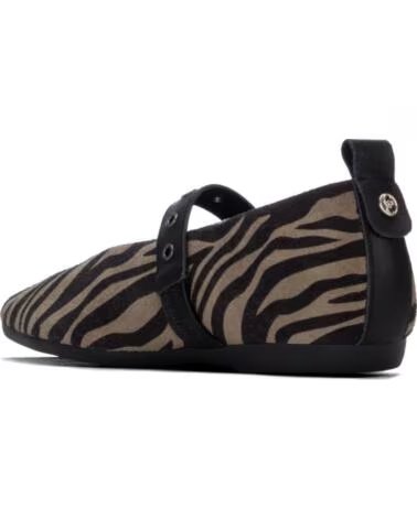 CARMELA 164377 BAILARINA PLANA ANIMAL PRINT NEGRO