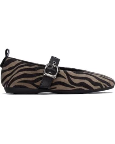 CARMELA 164377 BAILARINA PLANA ANIMAL PRINT NEGRO