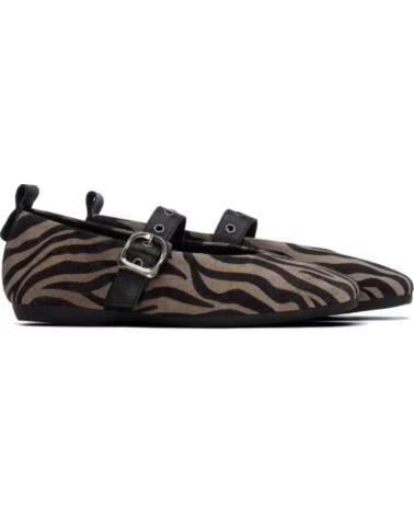 CARMELA 164377 BAILARINA PLANA ANIMAL PRINT NEGRO