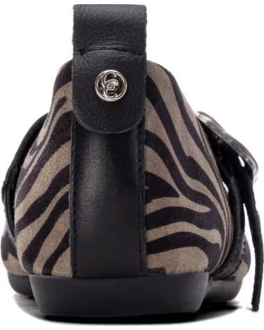 CARMELA 164377 BAILARINA PLANA ANIMAL PRINT NEGRO