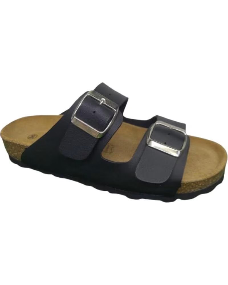 KATOSINES SANDALIA ABIERTA CÓMODA PLANTILLA DE PIEL PARA HOMBRE MODELO 110 NEGRO