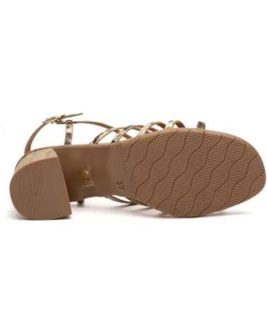 XBONITA SANDALIAS DE TACON DE PIEL PARA MUJER TALLAS 36 A 41 HECHAS EN ESPANA MODELO 26041 PLATEADO
