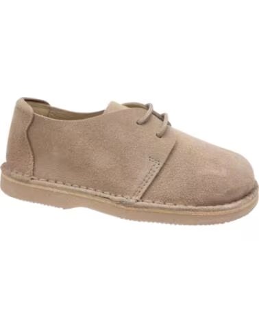 BENEDI ZAPATOS DE NINO PIEL SERRAJE TALLAS 27 A 40 MODELO 40182 BEIGE