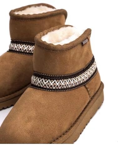 MTNG 40098 BOTAS DE PIEL SINTÉTICA CON DETALLE TRENZADO MARRóN