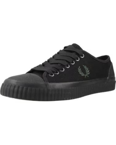 FRED PERRY ZAPATILLAS HOMBRE MODELO HUGHES LOW CANVAS COLOR NEGRO 220BLK