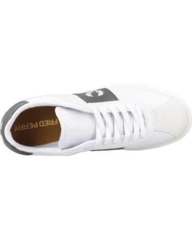 FRED PERRY ZAPATILLAS HOMBRE B4 LEATHER SUEDE BLANCO 134WHT