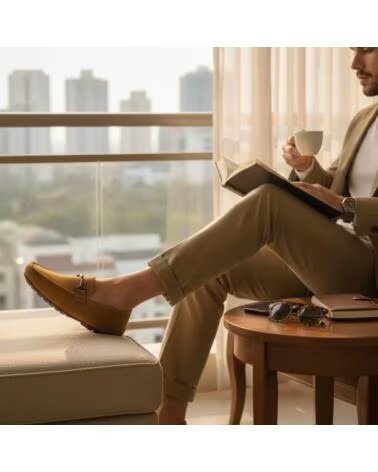 TIMBOS MOCASÍN CÓMODO DE HOMBRE CAMEL 133397 MARRóN