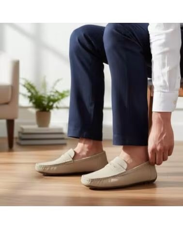 TIMBOS MOCASÍN CÓMODO DE HOMBRE BEIGE 133399