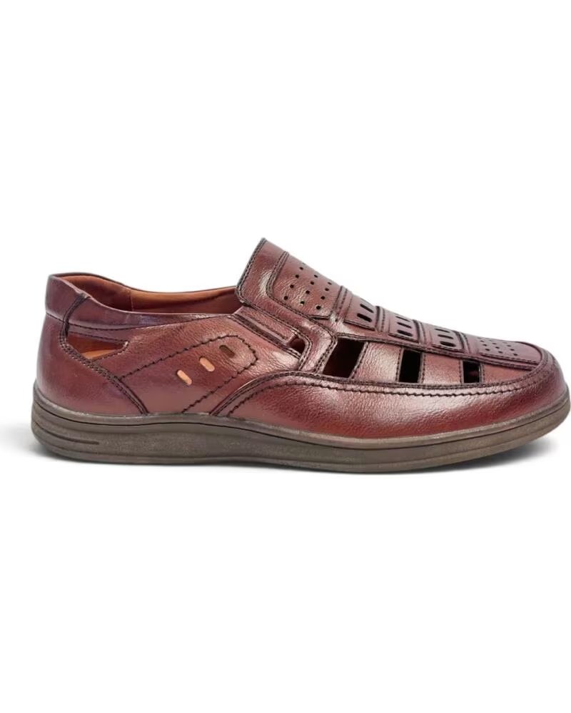 TIMBOS SANDALIA CERRADA 133384 CUERO MARRóN