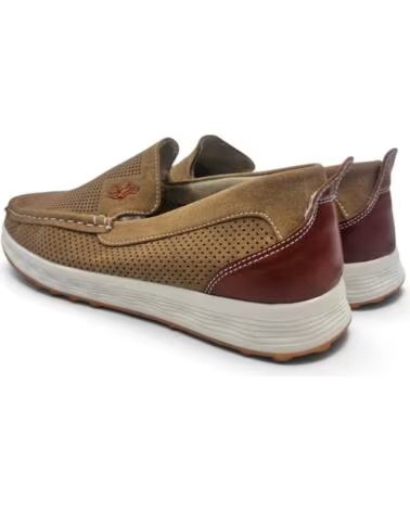 TIMBOS MOCASÍN CÓMODO CALADO DE HOMBRE MARRóN