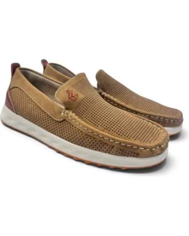 TIMBOS MOCASÍN CÓMODO CALADO DE HOMBRE MARRóN