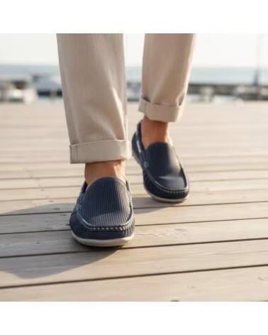 TIMBOS ZAPATO NÁUTICO PICADO HOMBRE COLOR MARINO 133394 AZUL