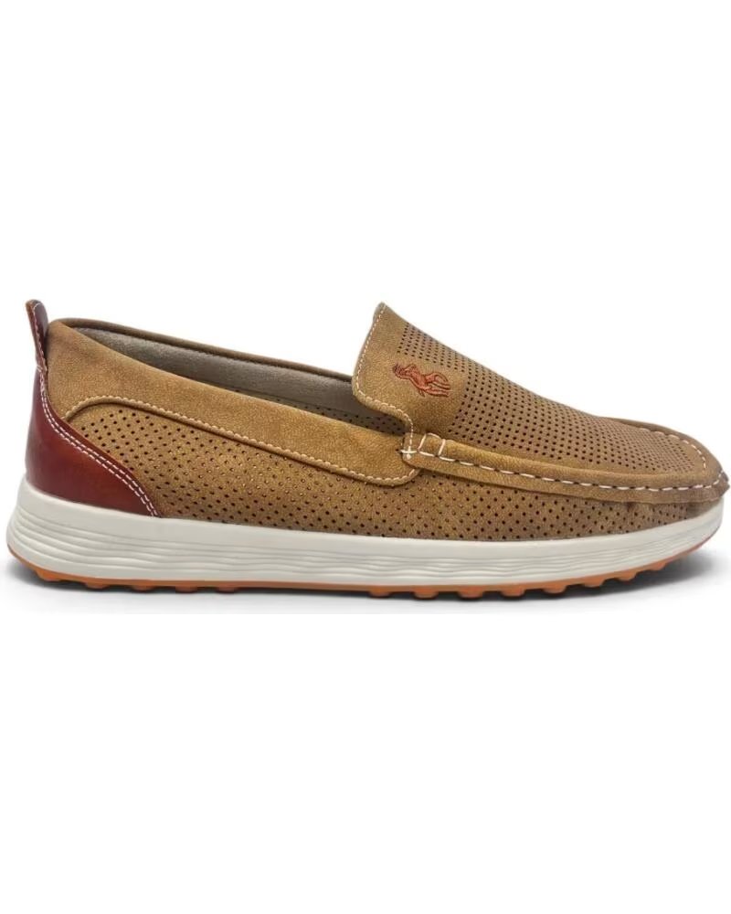 TIMBOS MOCASÍN CÓMODO CALADO DE HOMBRE MARRóN