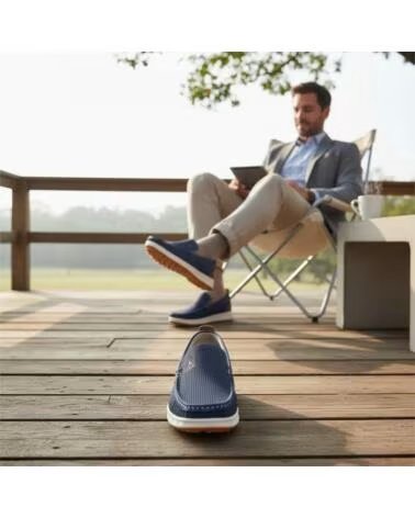 TIMBOS MOCASÍN CÓMODO PICADO 133385 AZUL