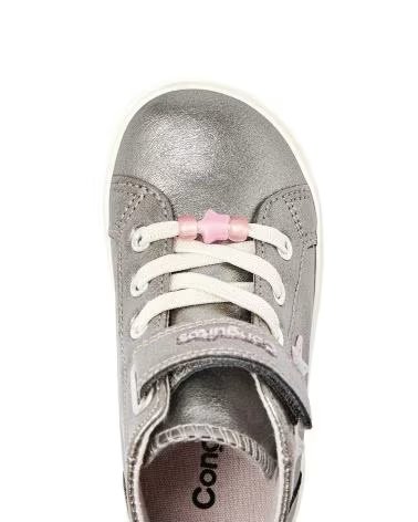 CONGUITOS GIRLS CANVAS SNEAKERS COSH343005 PEWTER GRIS