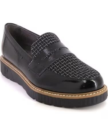 PITILLOS 11554 DAMEN MOKASSINS SCHWARZ NEGRO