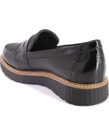 PITILLOS 11554 DAMEN MOKASSINS SCHWARZ NEGRO