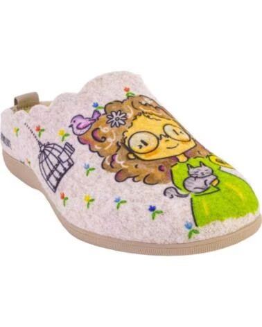 CUQUE 55120SABIA ZAPATILLAS DE CASA DE MUJER BEIGE