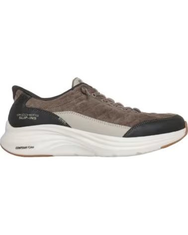 SKECHERS 232618 SLIP-INS CONTOUR FOAM COZY FIT CORDELUX FREIZEITSCHUHE KAKI