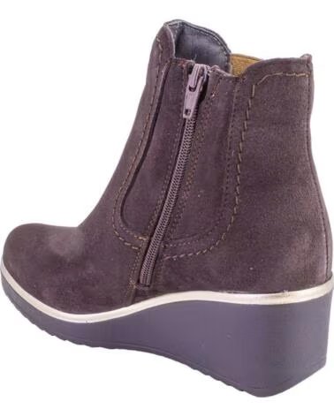 PITILLOS 20535 BOTINS DE MULHER CASTANHO CAMURÇA RASPA DE COURO MARRON