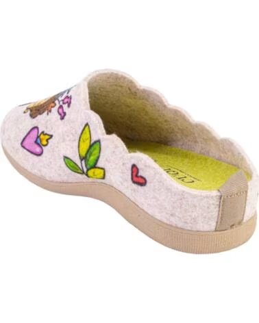 CUQUE 55051RISA ZAPATILLAS DE CASA DE MUJER BEIGE