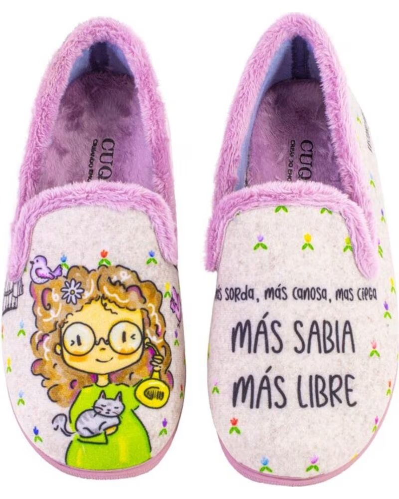 CUQUE 55580SABIA ZAPATILLAS DE CASA DE MUJER MAQUILLAJE MAQUILLAGE