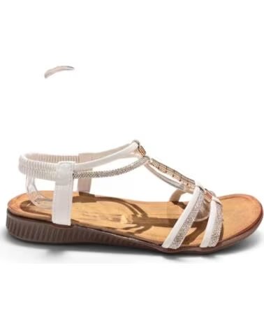 TIMBOS SANDALIA PLANA COMODA 133463 BLANCO