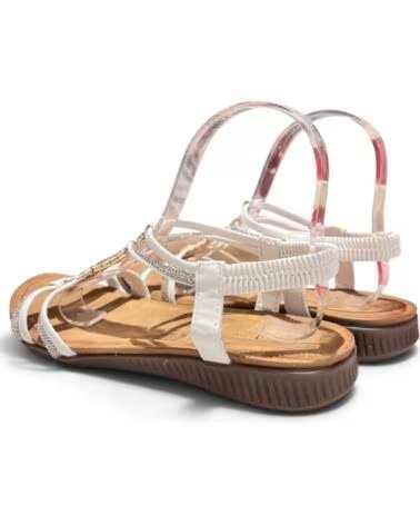 TIMBOS SANDALIA PLANA COMODA 133463 BLANCO