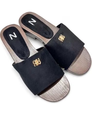 TIMBOS ZUECO TACÓN BAJO 133457 NEGRO