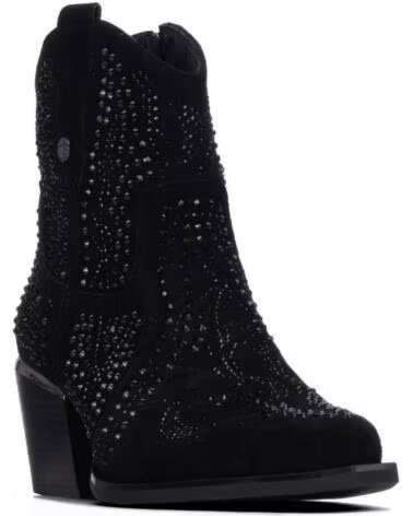 XTI BOTINES CAMPEROS DE TACÓN 146100 NEGRO