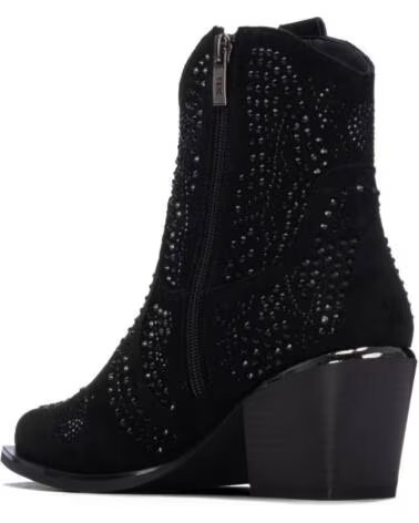 XTI BOTINES CAMPEROS DE TACÓN 146100 NEGRO