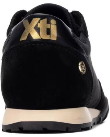 XTI ZAPATILLAS DEPORTIVAS 146146 NEGRAS CON ABALORIOS DORADOS NEGRO