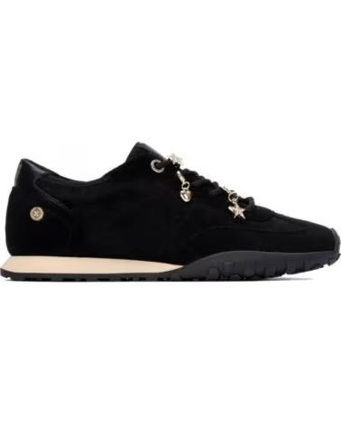 XTI ZAPATILLAS DEPORTIVAS 146146 NEGRAS CON ABALORIOS DORADOS NEGRO
