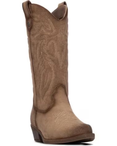 REFRESH BOTAS ALTAS ESTILO COWBOY 176295 EN COLOR BEIGE