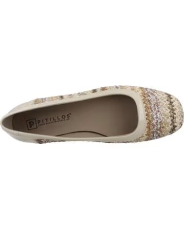 PITILLOS BAILARINAS MUJER MODELO 11143P BEIS CREMA