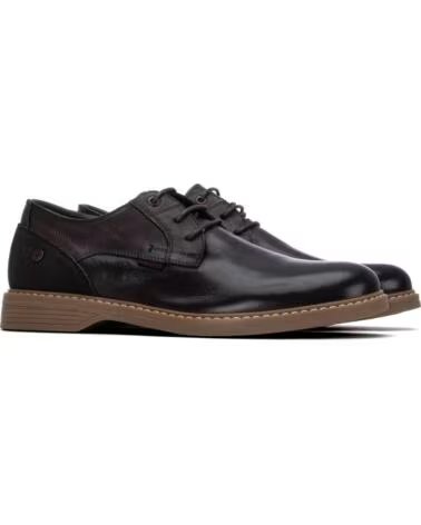 CARMELA ZAPATOS DE PIEL MARRONES CON CORDONES MODELO 164196 MARRON