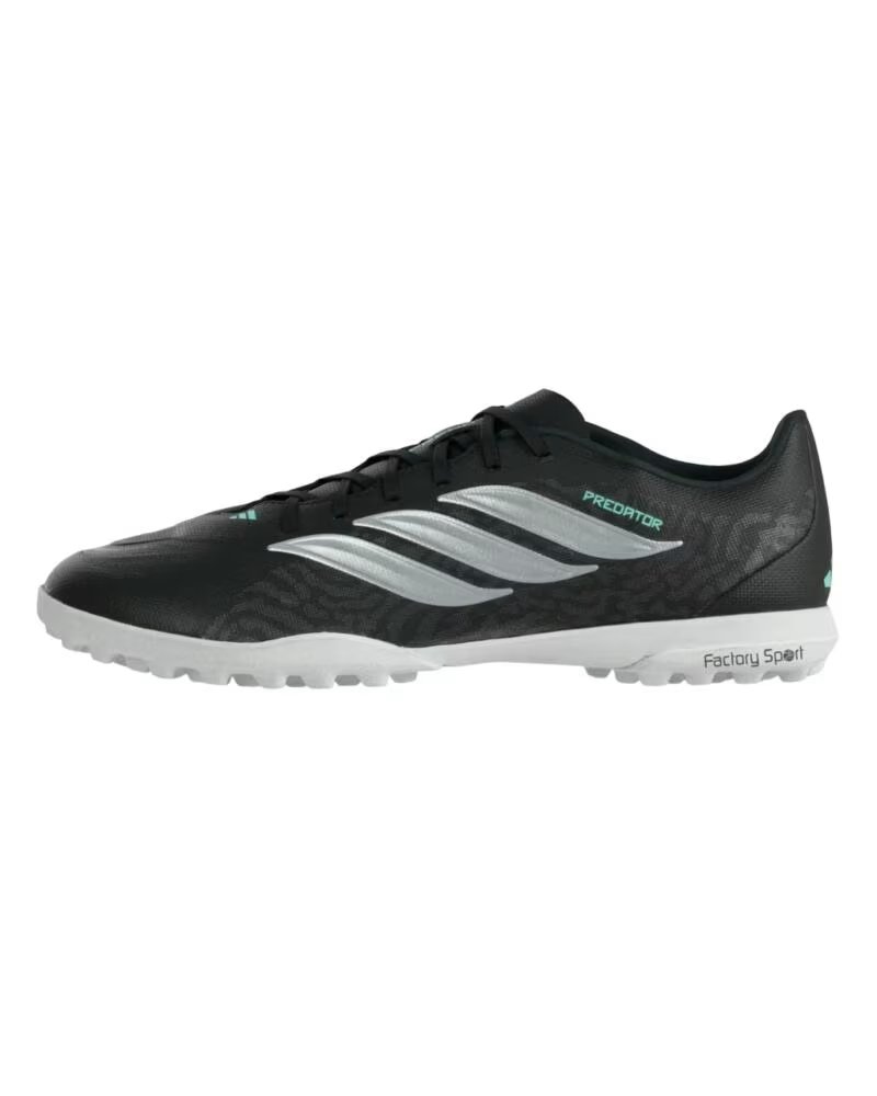 ADIDAS PREDATOR CLUB TF HOMBRE NEGRO-PLATA VERDE AGUA 44 2-3