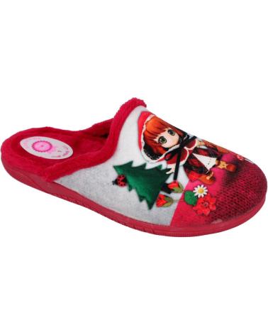 BUBBLE BOBBLE ZAPATILLAS DE CASA EN PARA NINAS ROJO