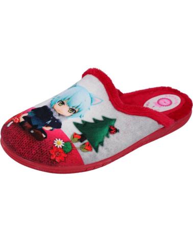 BUBBLE BOBBLE ZAPATILLAS DE CASA EN PARA NINAS ROJO