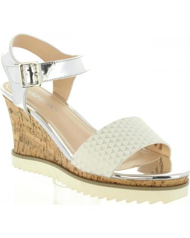 Sandálias de Mulher URBAN 398786-B6600 WHITE-SILVER