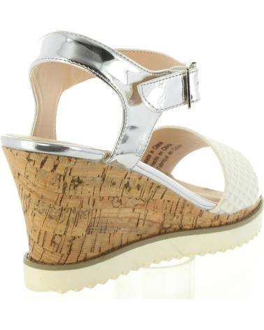 Sandálias de Mulher URBAN 398786-B6600 WHITE-SILVER