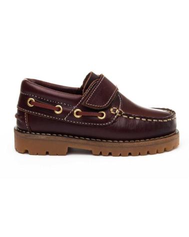 Woman and girl and boy Boat shoes PURAPIEL CLAUDIOWV  BROWN