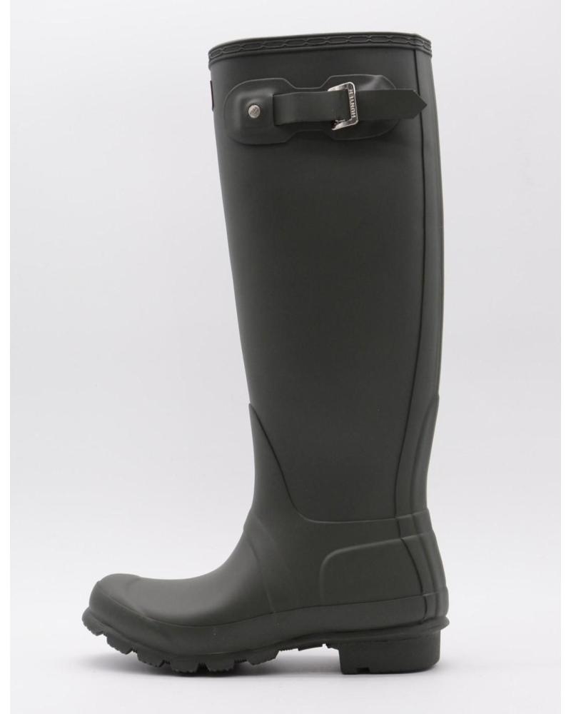 BOTTES DE PLUIE HUNTER TALL BOUCLE HAUTES VERT FONCÉ POUR FILLE ET GARÇON VERDE