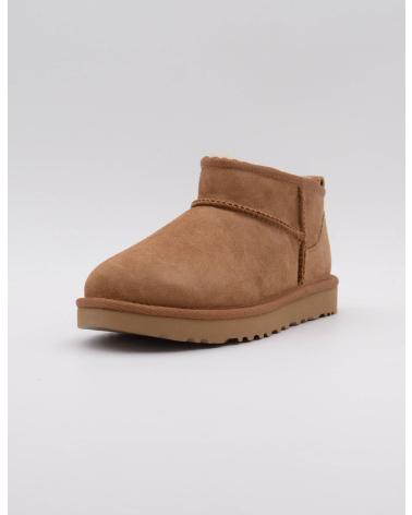 UGG CLASSIC ULTRA MINI BOTINS DE CAMURÇA CHESTNUT MODELO 1116109 CASTANHO CLARO TOSTADO