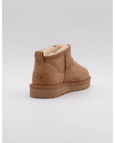 UGG CLASSIC ULTRA MINI BOTINS DE CAMURÇA CHESTNUT MODELO 1116109 CASTANHO CLARO TOSTADO