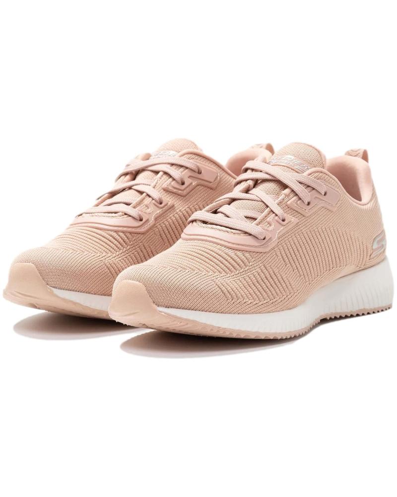 Trainers De Mujer SKECHERS BOBS SQUAD TOTAL GLAM 32502 ZAPATILLAS CORDONES LTPK ROSA