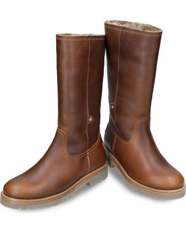 PANAMA JACK BOTAS MUJER MODELO BAMBINA B94 COLOR MARRON CUERO