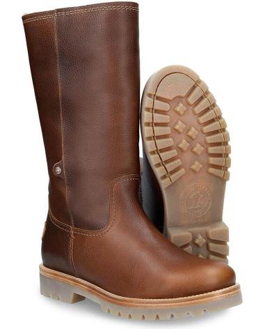 PANAMA JACK BOTAS MUJER MODELO BAMBINA B94 COLOR MARRON CUERO