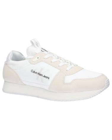 Scarpe sport per Uomo CALVIN KLEIN YM0YM00553 LACEUP NY-LTH 0K7 WHITE-IVORY