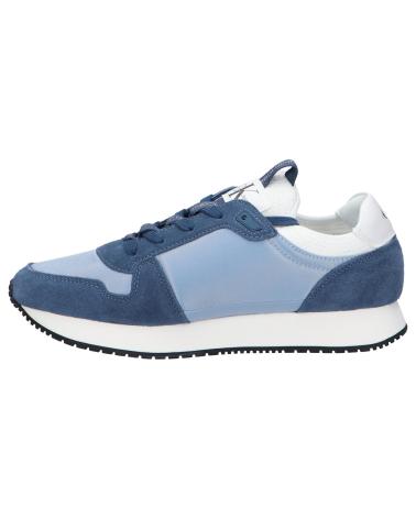 Scarpe sport per Uomo CALVIN KLEIN YM0YM00553 LACEUP NY-LTH 0G1 ICELAND BLUE-DARK DENIM-WHITE
